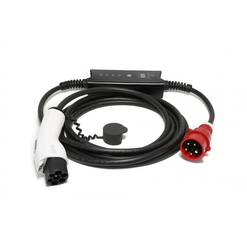 Type 2 Portable Ev Charger 11Kw Cee - Ekran 16A3P GBT CEE AC Ładowarka